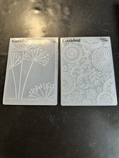 Cuttlebug Embossing Folder Bundle x2 Floral Background Provo Craft