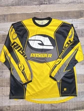 Answer Racing MX Offroad Long Sleeve Jersey Men’s XL Yellow Black Motocross
