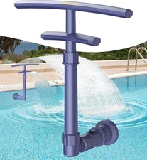 Pool Fountain for Above/Inground Pools, 2-In-1 Dual Spray Waterfall Aerator