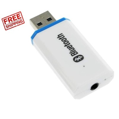 Transform Any Speaker Into Wireless with USB Bluetooth Audio Receiver - White