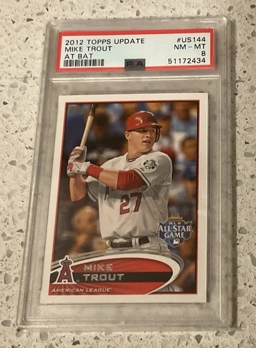 2012 Topps Update Series - All-Star Mike Trout #US144 Base PSA 8