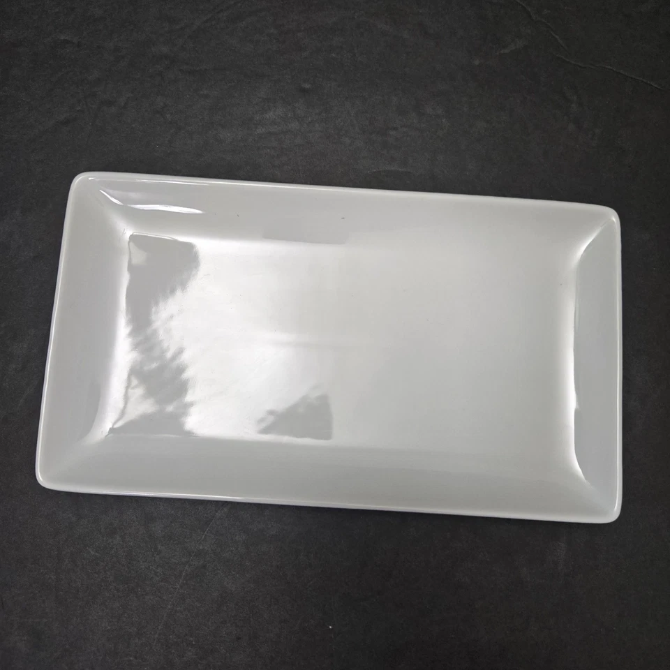 Better Homes and Gardens LODEN Half Plate White Rectangle Plate 10"x5¾" NEW - Image 4 of 4