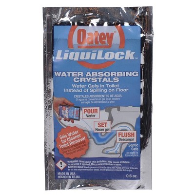 Oatey 31416 Biodegradable Acrylic Polymer Liquidloc Absorbent Bag 0.6 oz.