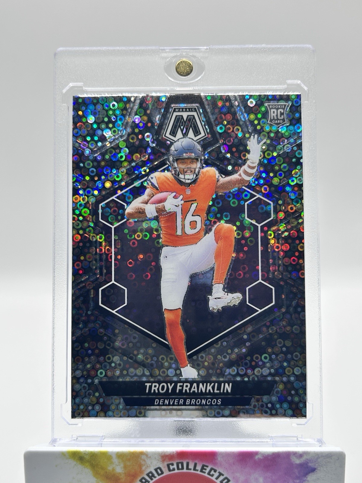 2024 Panini Mosaic - Rookies Troy Franklin #378 No Huddle Silver Mosaic Prizm...