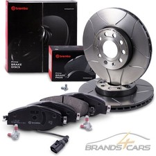 BREMBO BREMSSCHEIBEN +BELÄGE VORNE FÜR AUDI A3 SEAT LEON SKODA KAROQ VW GOLF 7