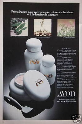 WERBUNG AVON PRIMA NATURA FÜR IHRE FRISCHE UND SANFTE HAUT DER NATUR