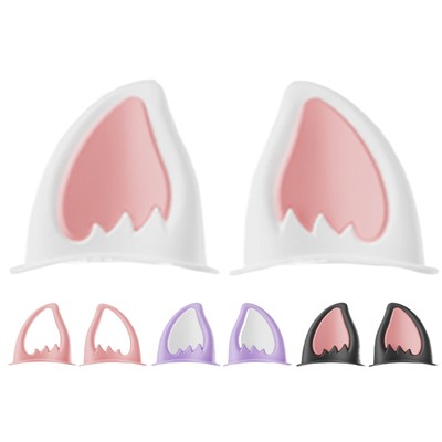 2X Installation Helmet Ear Helmet Decoration Ear Cat Ear Motorcycle for Scooter