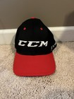CCM Jetspeed Hat Cap Hockey Skates Sticks Black Red SnapBack One Size Nice — photo 1