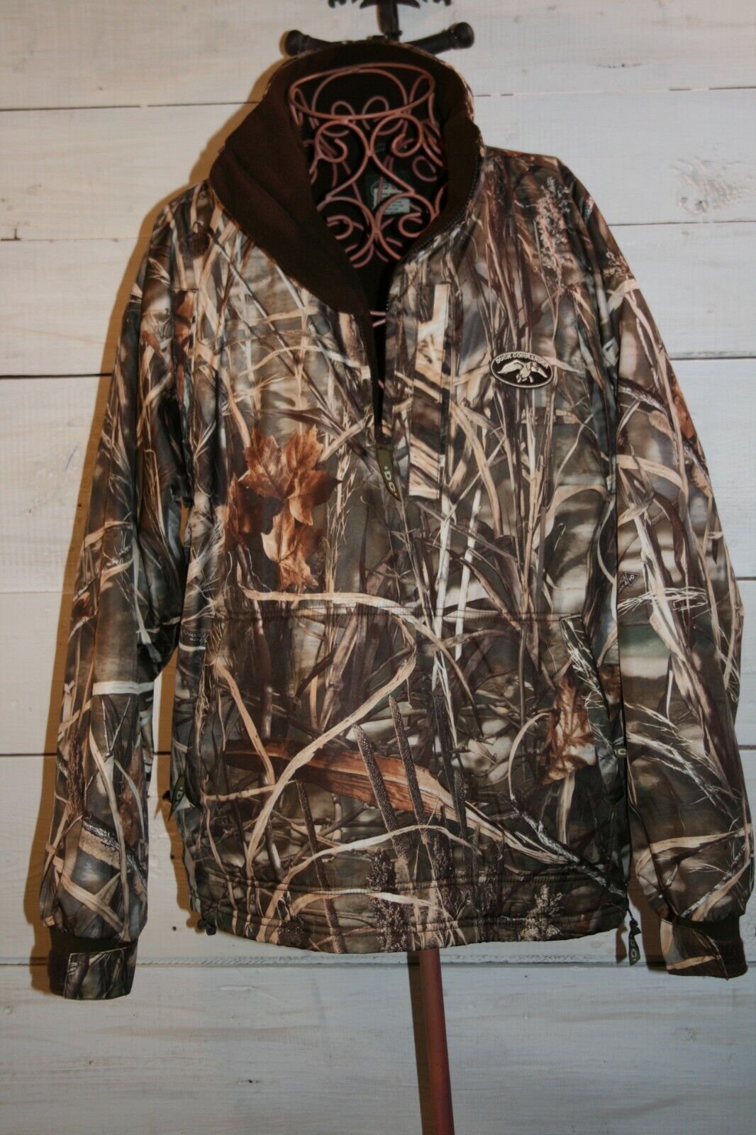 Duck Commander Men's Hunting Insulated  Size M Coat Brown Camo
