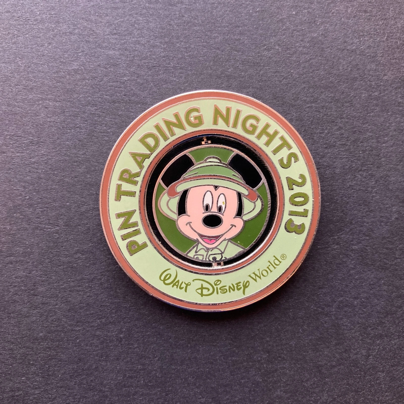 WDW Disney Pin Trading Night 2013 - Mickey Mouse Safari Spinner Disney Pin 93377