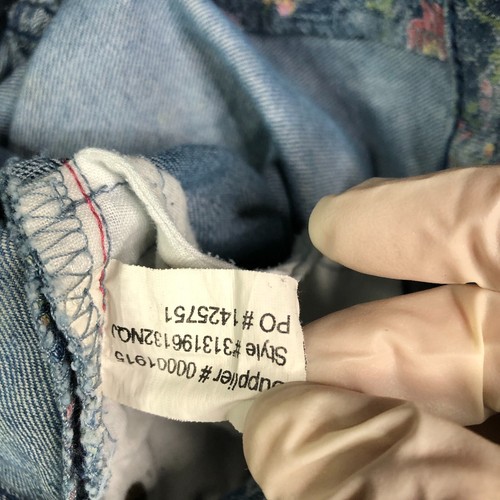 Ralph Lauren Denim Jeans Girls 8 24 Multicolor Floral Bowery Skinny Low Rise - Picture 9 of 13