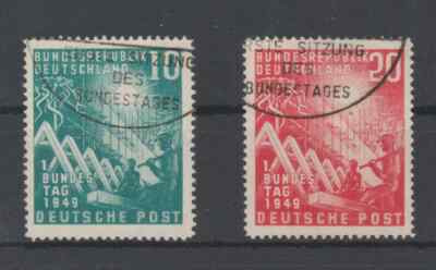Bund Mi. - Nr. 111 - 112  Sonderstempel vom Ersttag ESST ohne Gummi