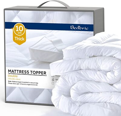 4 ZOLL/10 CM HOTELQUALITÄT MATRATZENAUFLAGE AUFLAGE SINGLE DOUBLE KING SUPER KING