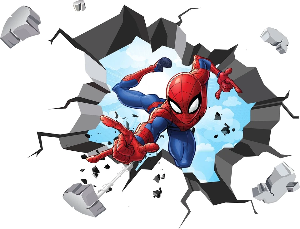 Spiderman Superhero Popular Characters Room Decorations Removable Repositionable - Image 2 of 3