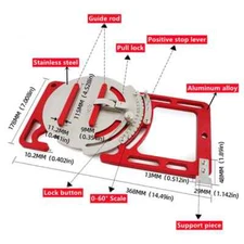Custom Adjustable Angle Guide Rail Clamp Opening Aid Square Adjustable Rails