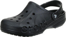 Crocs Unisex Baya Clogs 9 UK Men 10 Women Black Summer Beach Shoes Everyday Use