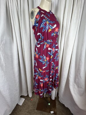 Women's Old Navy Floral Jersey Knit Maxi Dress Size 1X