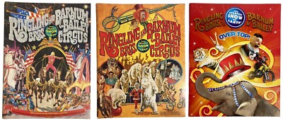 Ringling Bros Barnum Bailey Circus 3 Souvenir Program 1975 1976 2008 Posters VTG