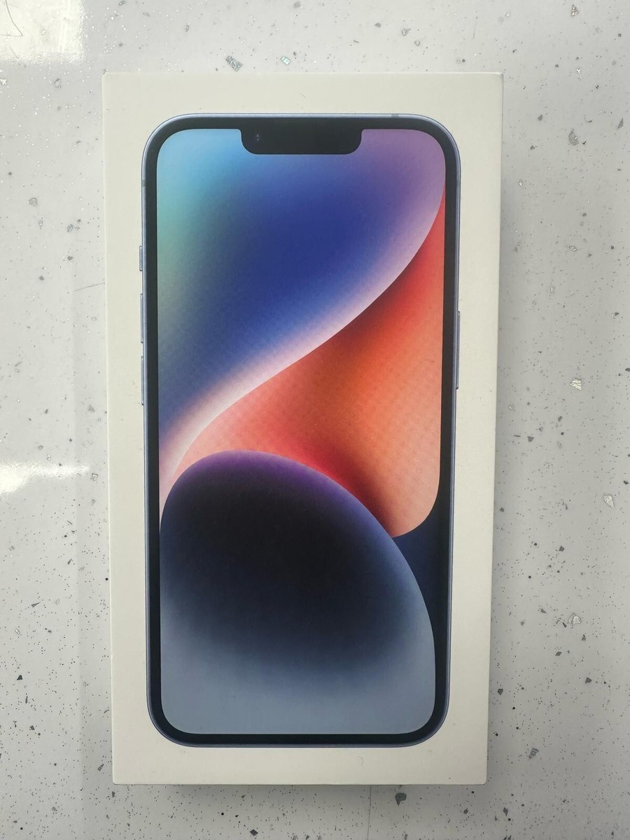 iPhone 14 Blue 128GB Box Only With Sim Key | eBay UK