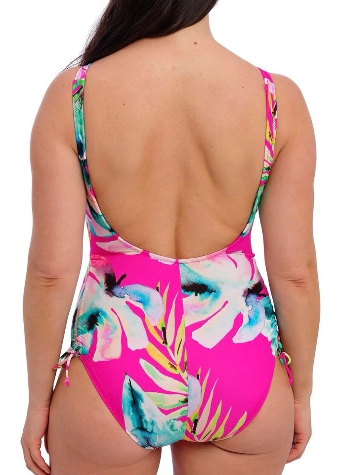 Fantasie Carabelita Swimsuit Peony Pink Size 36H 14 Underwired Bra 505830 New - Image 3 of 4