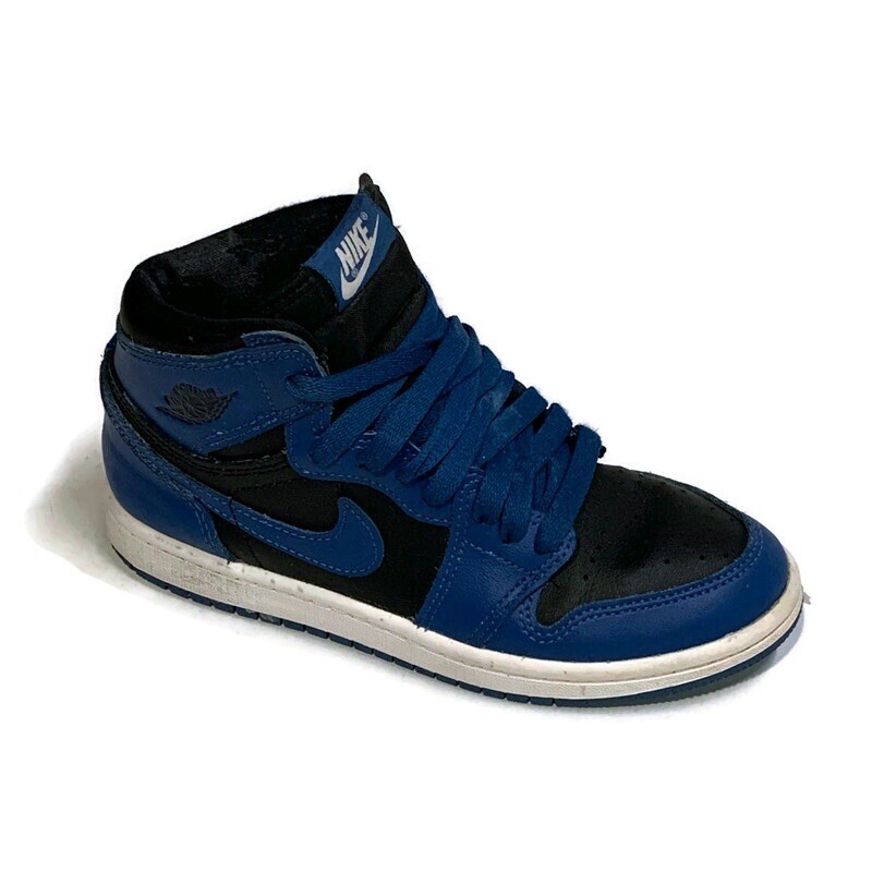 Nike Air Jordan 1 Retro High OG PS Size 2Y Shoe Dark Marina Blue