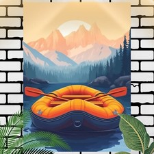 Rafting Boot Poster Schöne Wanddeko Dekoration