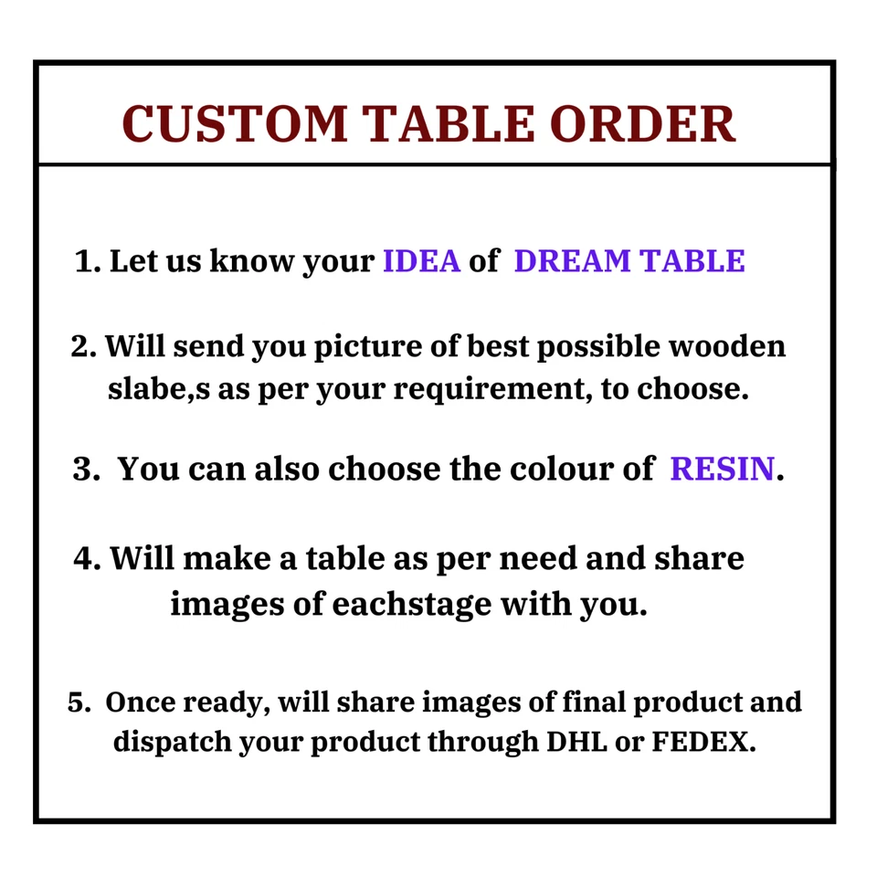 Epoxy Resin Table, Natural Wood Table, Handmade Dining Table, Live Edge Table. - Image 4 of 4