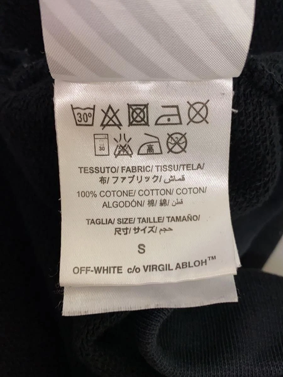 FELPA CON CAPPUCCIO OFF WHITE S COTONE Nera Usata