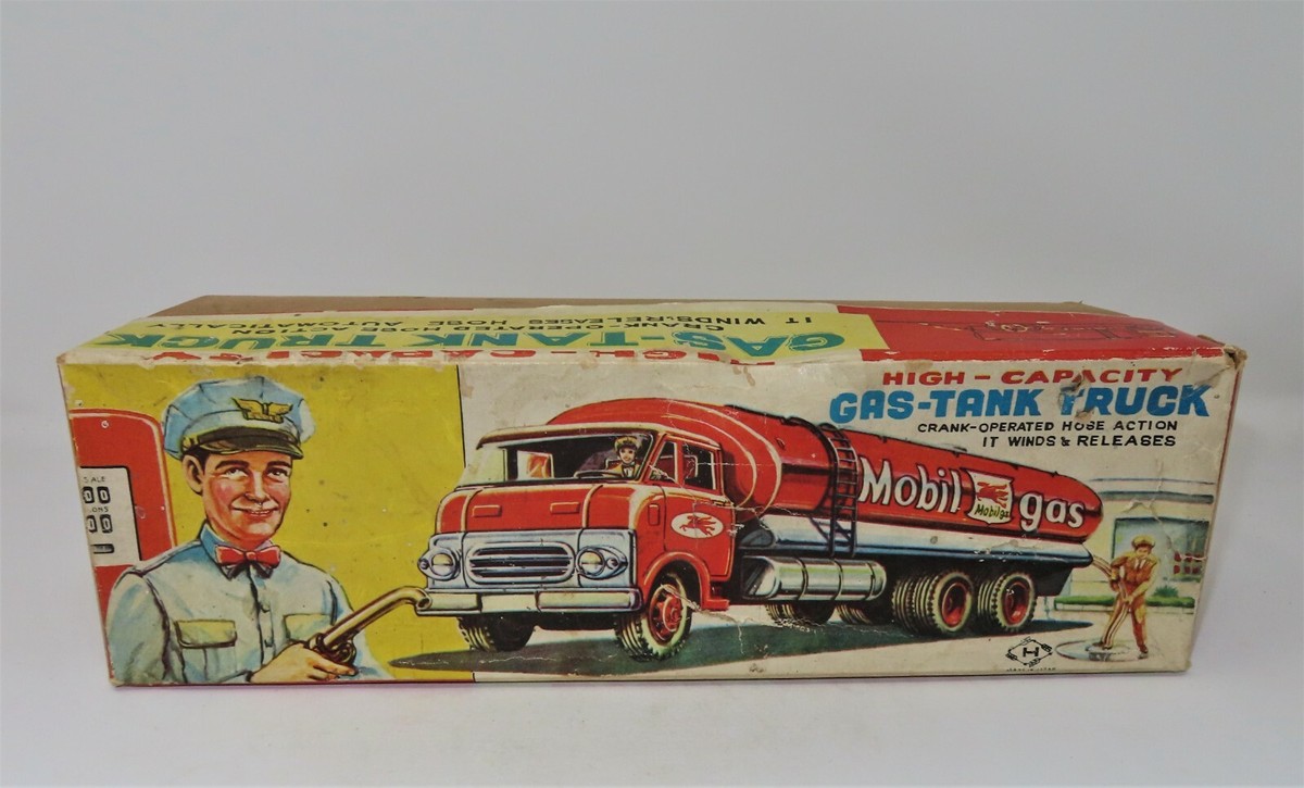 Vintage Friction Tin Litho Toy Truck, Vintage Friction Tin Litho Toy Truck,