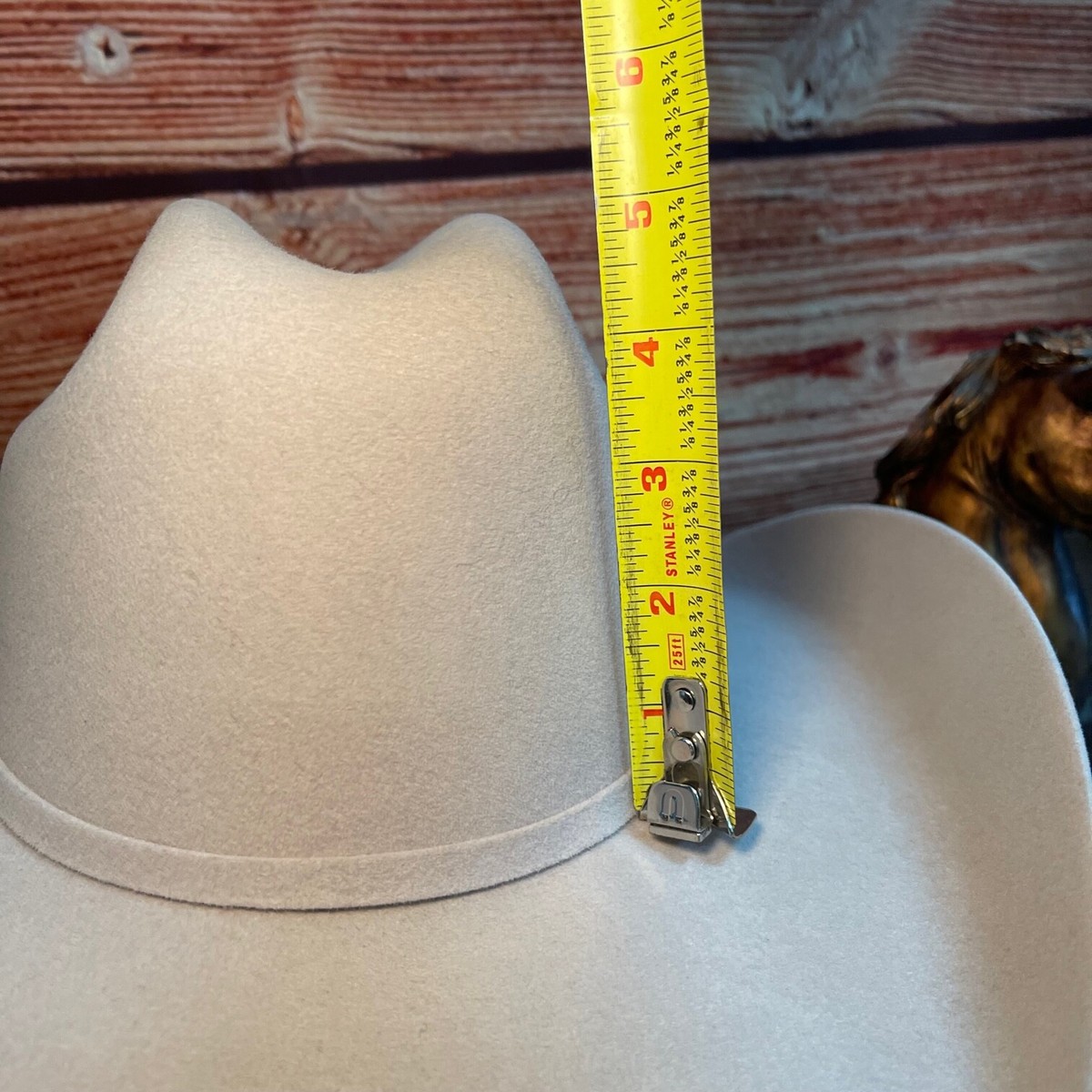 Mens Rodeo Faux Felt Wide Brim Western Cowboy Hat Tejana Vaquero - Foto 13