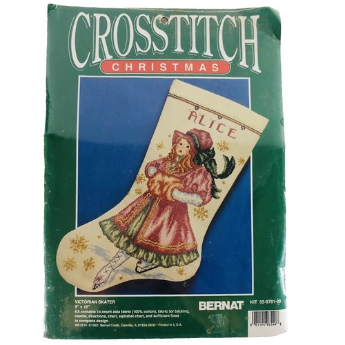 Letistitch Kreuzstich Set – Weihnachtsspielzeug-Kit Nr. 2 Mit 8 Motiven, 8x10 Cm