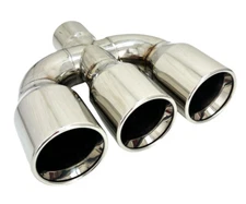 Exhaust Tip Center 2.50 inlet 3.50 Triple 10.25 Long WCTP3501025-250-HP-SS Rolle