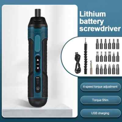 Mini Cordless Electric Screwdriver Rechargeable 1300mah Adjustment Power Drill