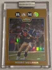 2008 Topps Chrome Gold Refractors Uncirculated Card #TC21 Marc Bulger /199 Seal
