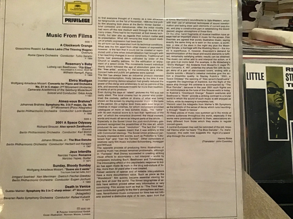 Great Film Classics 70S " R.-u. Importation Scellé Allemand Privilege LP - Photo 2/3