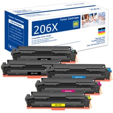 W2110A Fits For HP 206A 206X Toner W2110X Laserjet Pro MFP M283cdw M255dw Lot