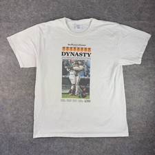 MLB SF Giants Mens Shirt Large White Graphic 2014 Dynasty World Series Bumgarner