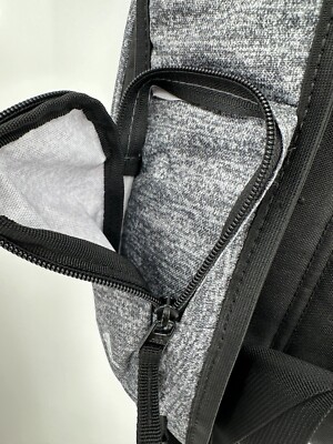 adidas Prime Sling Backpack Heather Gray Large School Bag  display picture 1