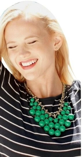 Stella and dot green necklace clearance