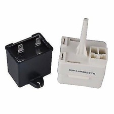 NEW W10613606VP REFRIGERATOR COMPRESSOR START RELAY OVERLOAD CAPACITOR KIT