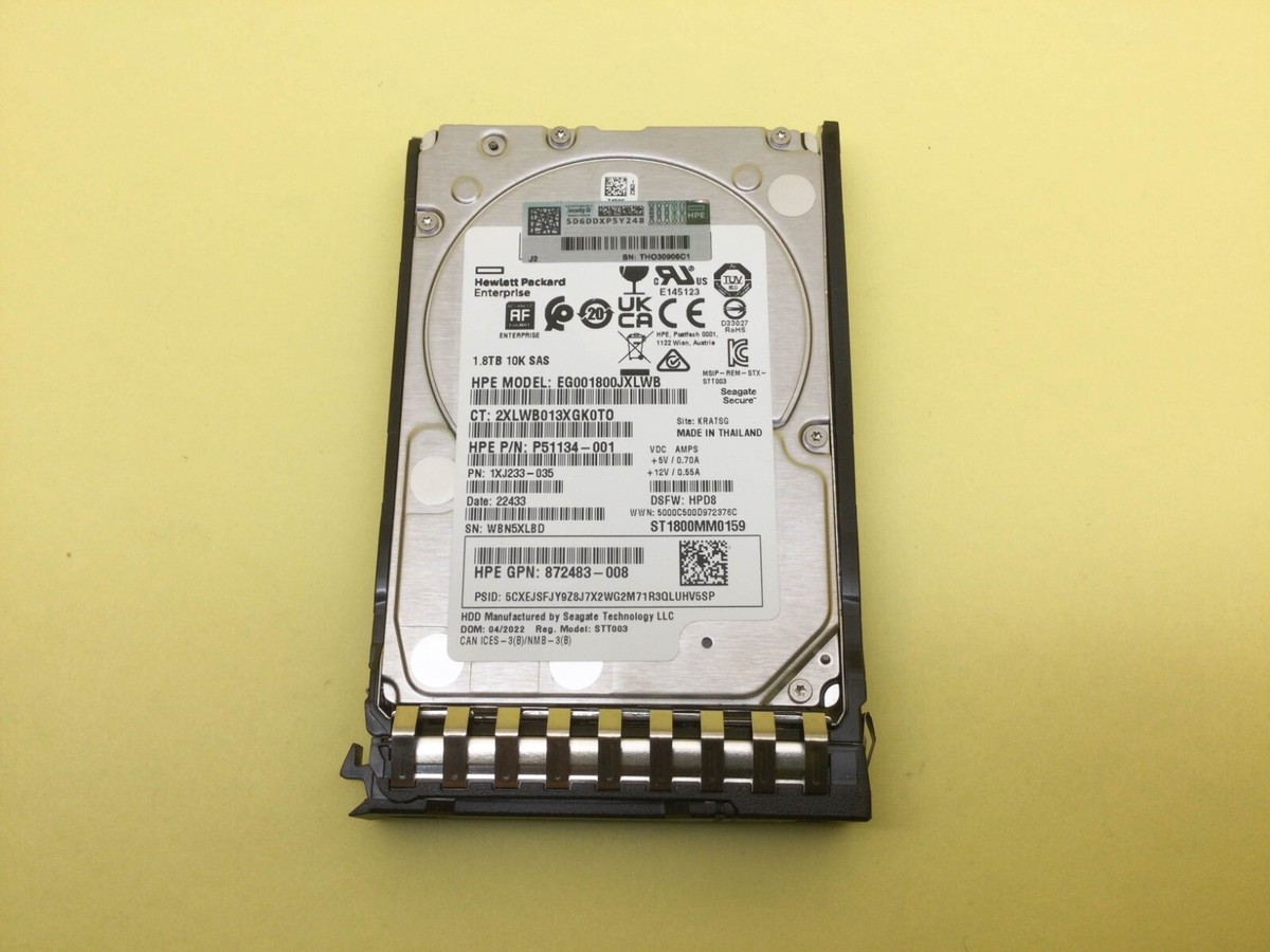 P53562-B21 HPE 1.8TB SAS 12G 10K SFF BC 512E MULTI VENDOR HDD