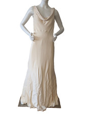Jenny Yoo Collection Morgan Bridal Silk Ivory Long Dress Gown-size 8