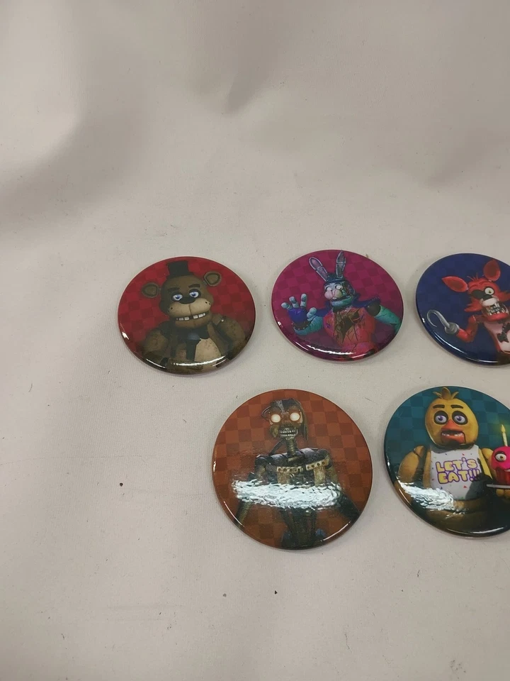 PAX West 2024 (7) Button Pin Lot Five Nights Freddy’s FNAF 10th BIRTHDAY Fazbear - Image 2 of 4