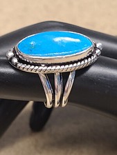 925 Howlite Ring 7.5 Grams Size 5.5