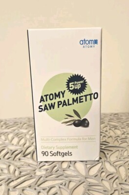 Atomy Saw Palmetto 90 softgels. Korean Multi-Complex Formula for Men's Health 