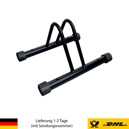 Fahrradhalter Fahrradständer Vorderrad T038 Metallständer Bodenmontage Schwarz ! - Bild 1 von 12