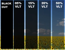 Uncut Window Tint VLT Film Heat Reduce Block Shade Blackout Mirror Home Office