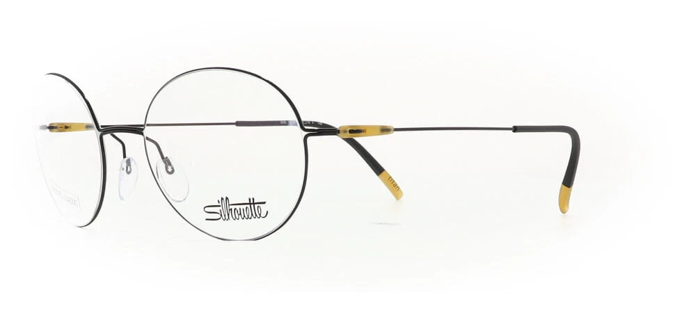 Silhouette 5509 759240 Dynamics Colorwave Black Eyeglasses 5509 75 9240 49mm