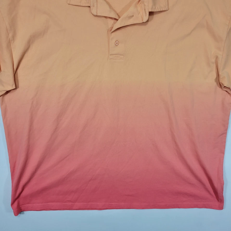 Polo Bonobos Fielder Para Hombre Naranja Dos Tonos Color Talla XXXL 3XL Relajado Foto 3 de 4