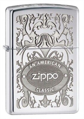 Zippo Lighter 24751 in Sterling Silver American Classic Design for sale online eBay